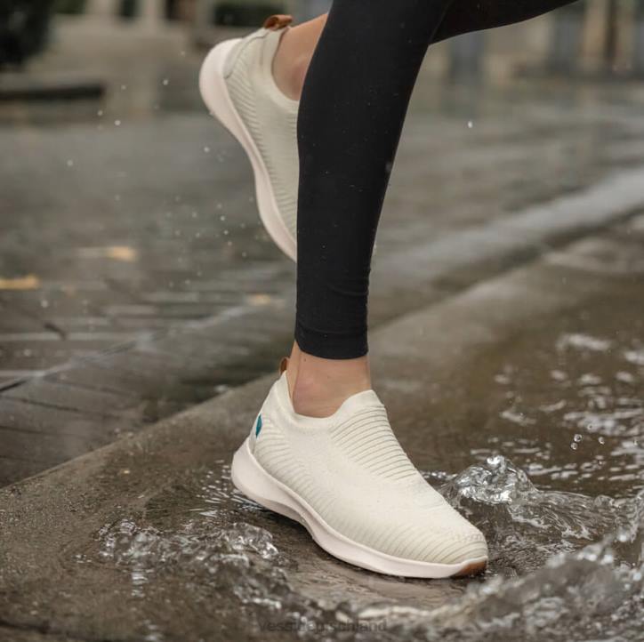 Leinenbeige auf Gummi Vessi Alltags-Slipper – Leinenbeige auf Gummi B4JF245