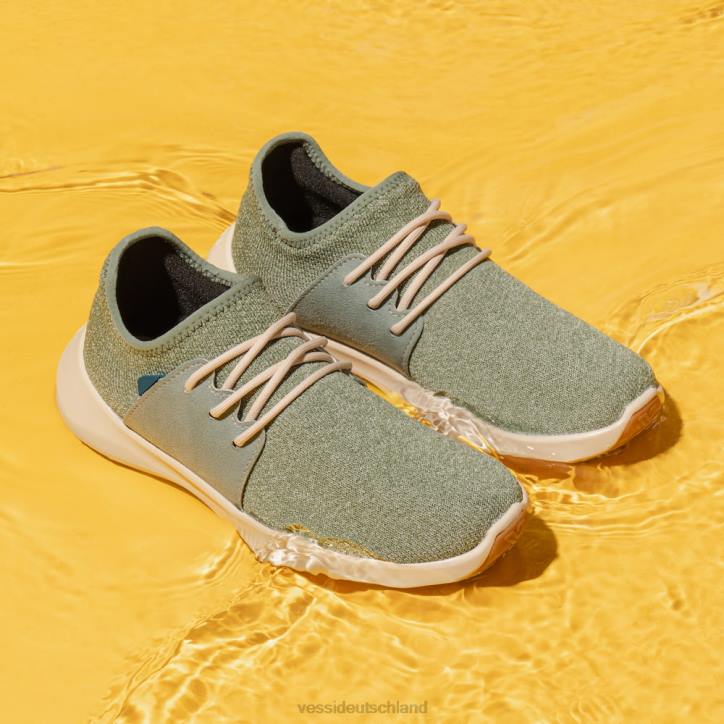 Feigengrün auf gebrochenem Weiß Vessi Alltagsklassiker – Feigengrün auf gebrochenem Weiß B4JF145