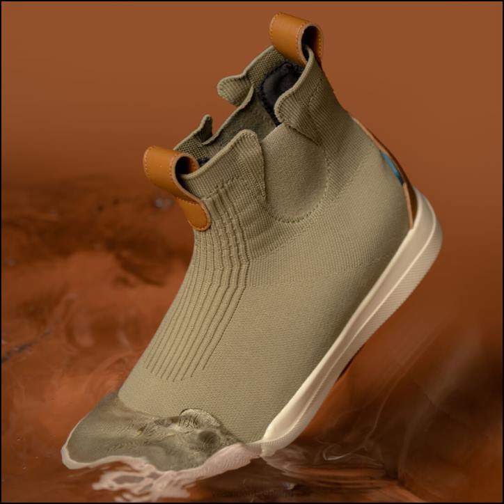 Olivgrün auf gebrochenem Weiß Vessi Weekend Chelsea – Olivgrün auf gebrochenem Weiß B4JF179