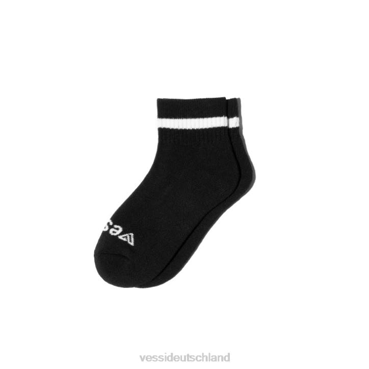 Grau, Rosa auf Weiß, Türkis auf Weiß, Lila auf Weiß, Schwarz, Weiß Vessi Mid-Crew-Socken B4JF8