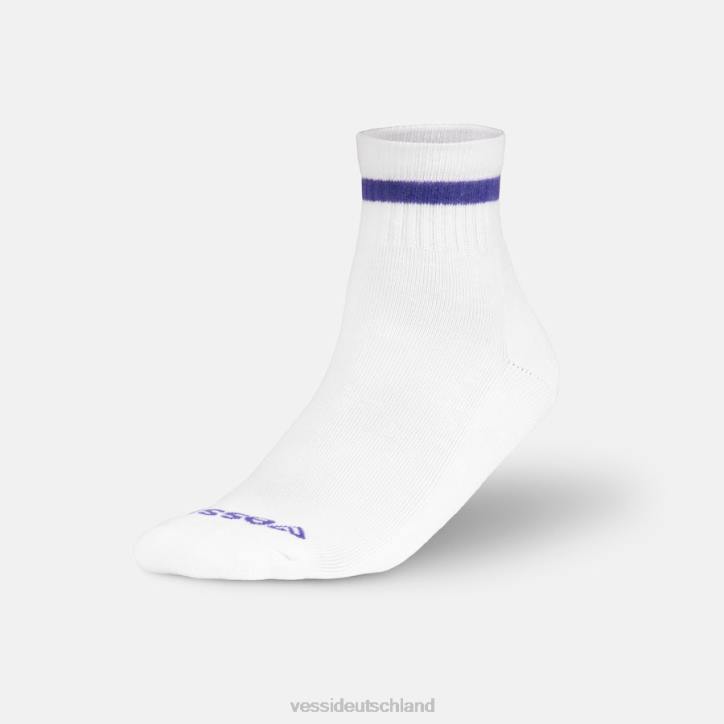 Grau, Schwarz, Weiß, Rosa auf Weiß, Türkis auf Weiß, Lila auf Weiß Vessi Mid-Crew-Socken B4JF5