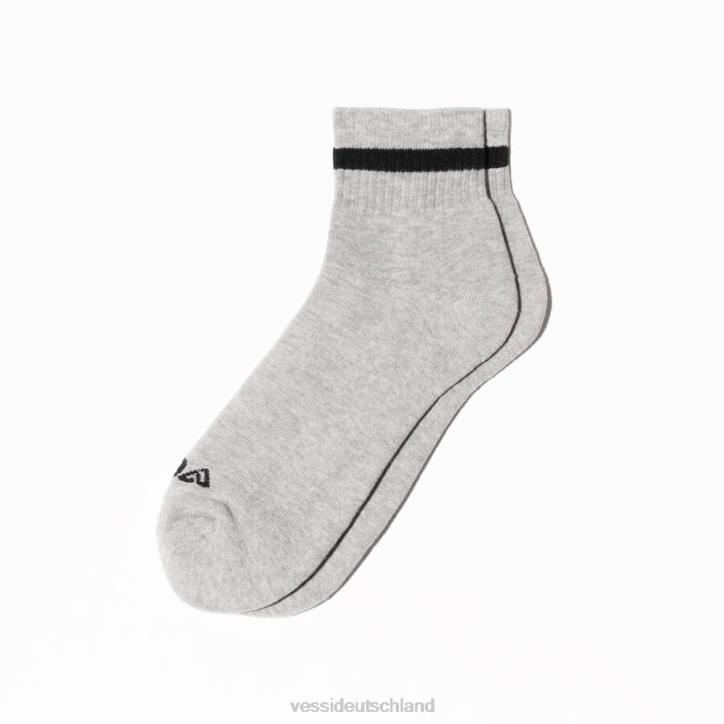 Grau, Schwarz, Weiß, Rosa auf Weiß, Türkis auf Weiß, Lila auf Weiß Vessi Mid-Crew-Socken B4JF5