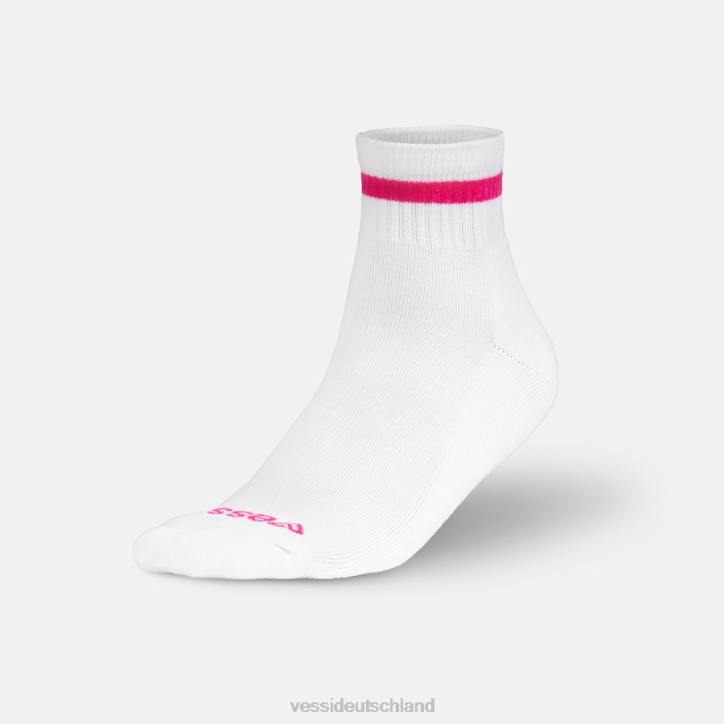 Grau, Schwarz, Weiß, Rosa auf Weiß, Türkis auf Weiß, Lila auf Weiß Vessi Mid-Crew-Socken B4JF5
