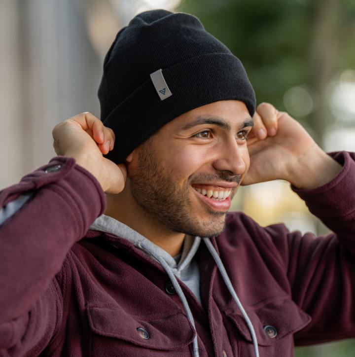 Schwarz, Grau, Flieder, Fichtengrün Vessi Allwetter-Mütze B4JF2