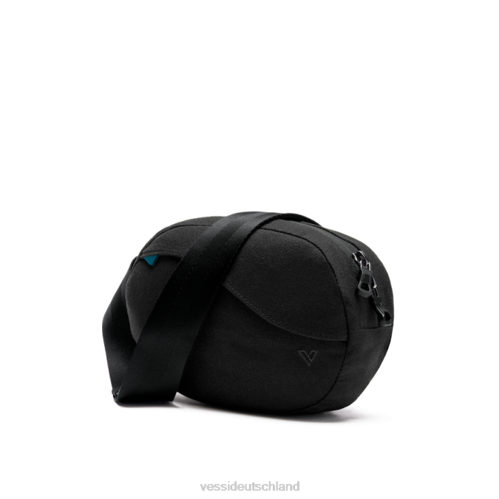 Tiefschwarz, Fichtengrün, Quarzit, Limewash Vessi Shoreline-Gürteltasche B4JF3